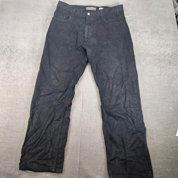 VINTAGE Levis Silvertab Jeans Mens 36x31 Black Baggy Loose Denim Skater 90s Y2K‎